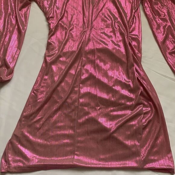 𝅺🔥SEXY V Neck Bodycon Long Sleeve Sparkly Dress🔥 - Picture 12 of 15